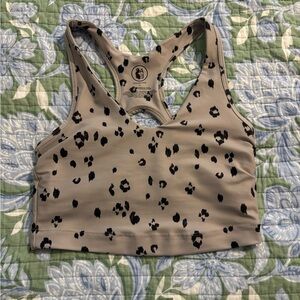 Sage Collective Cheetah Print Sports Bra Size Small